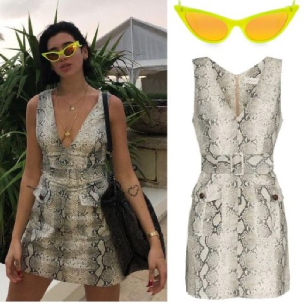 Zimmermann Corsage Python Print Safari Linen Mini… - image 4